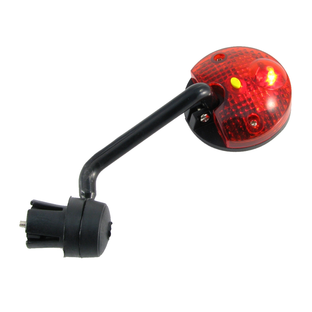 Зеркало круглое D2 выпуклое с красным фонариком на обратной стороне