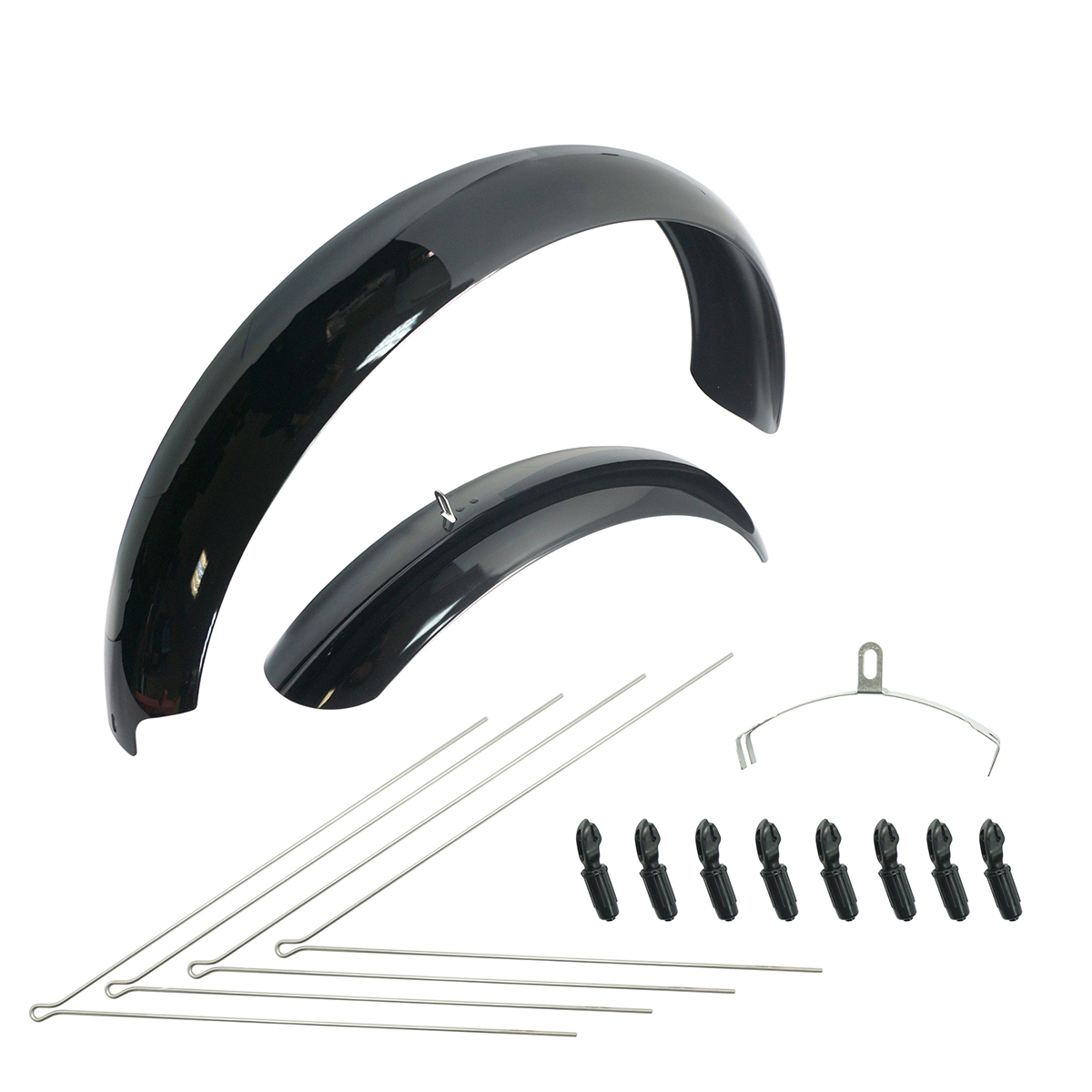 Крылья FE-119F/R полного профиля 26, ширина 122мм (4,0-4,8) со стойками, заднее крыло L1190мм, перед