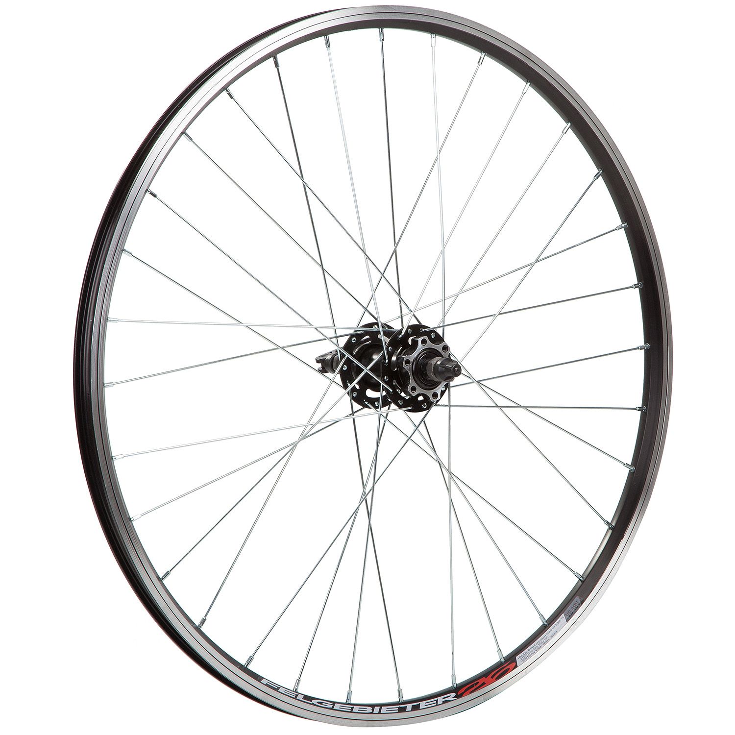 Колесо 26" зад, двустен.обод 32 отв., втулка SF A22R сталь под диск 6 болтов насып подшип, эксцентри