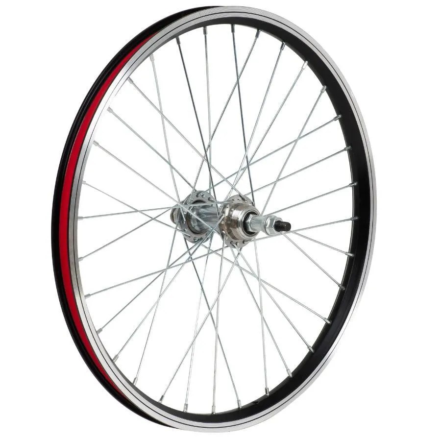 Колесо 20" заднее,двойной алюм.обод 32 отв., втулка на пром подшип  сталь, гайка, под трещетку