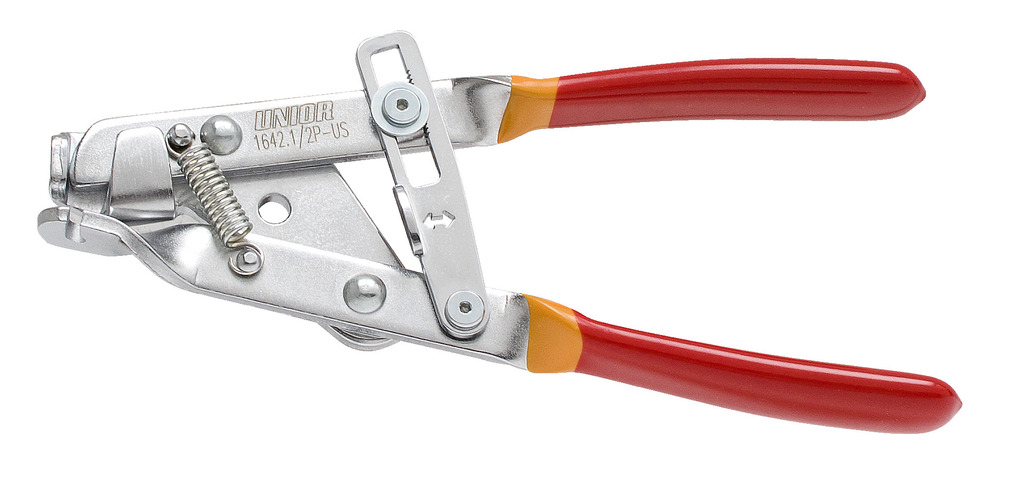 Плоскогубцы для тросика с замком красные