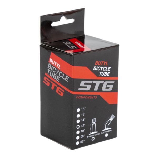 Камера велосипедная STG, бутил,12Х1.95/2,125 ,автониппель 33мм (упак. коробка)