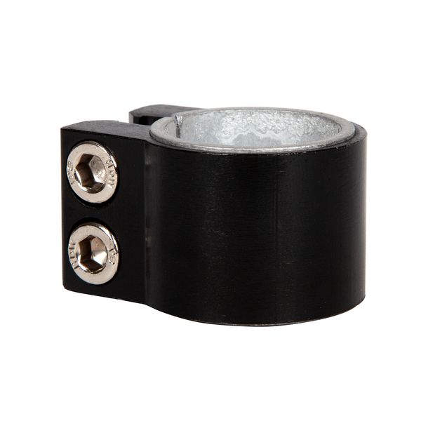 Зажим 31.8мм для рулей самокатов диаметром 28,6-31,8 мм, с болтами и проставкой, черный