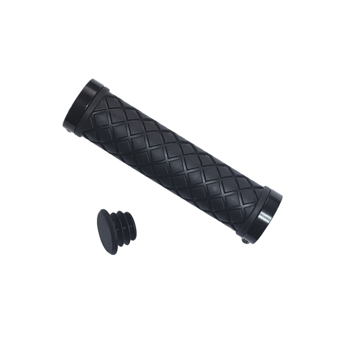 Грипсы резиновые 130мм, 2 грипстопа, чрные