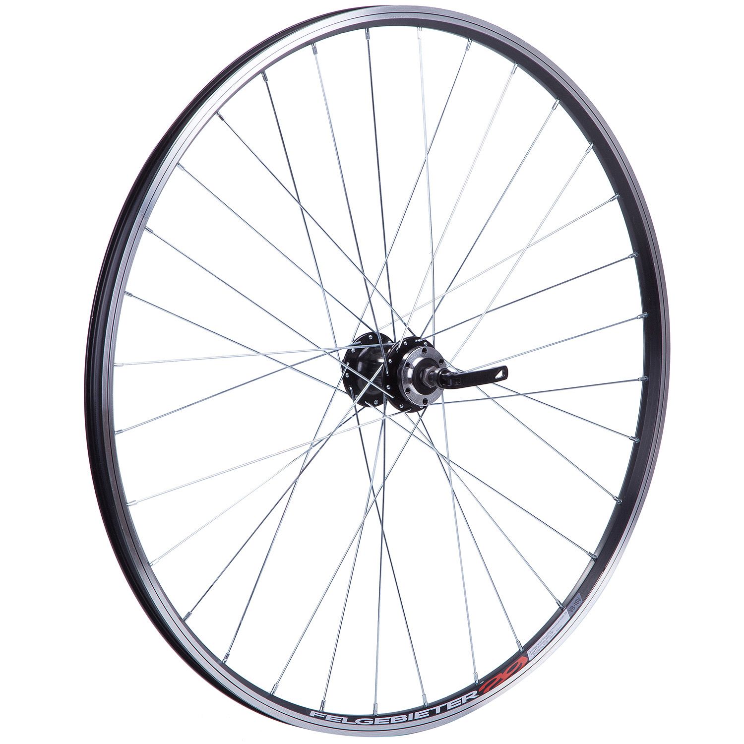 Колесо 27,5" перед, двустен.обод 32 отв., втулка SF A22F сталь под диск 6 болтов насып подшип , эксц