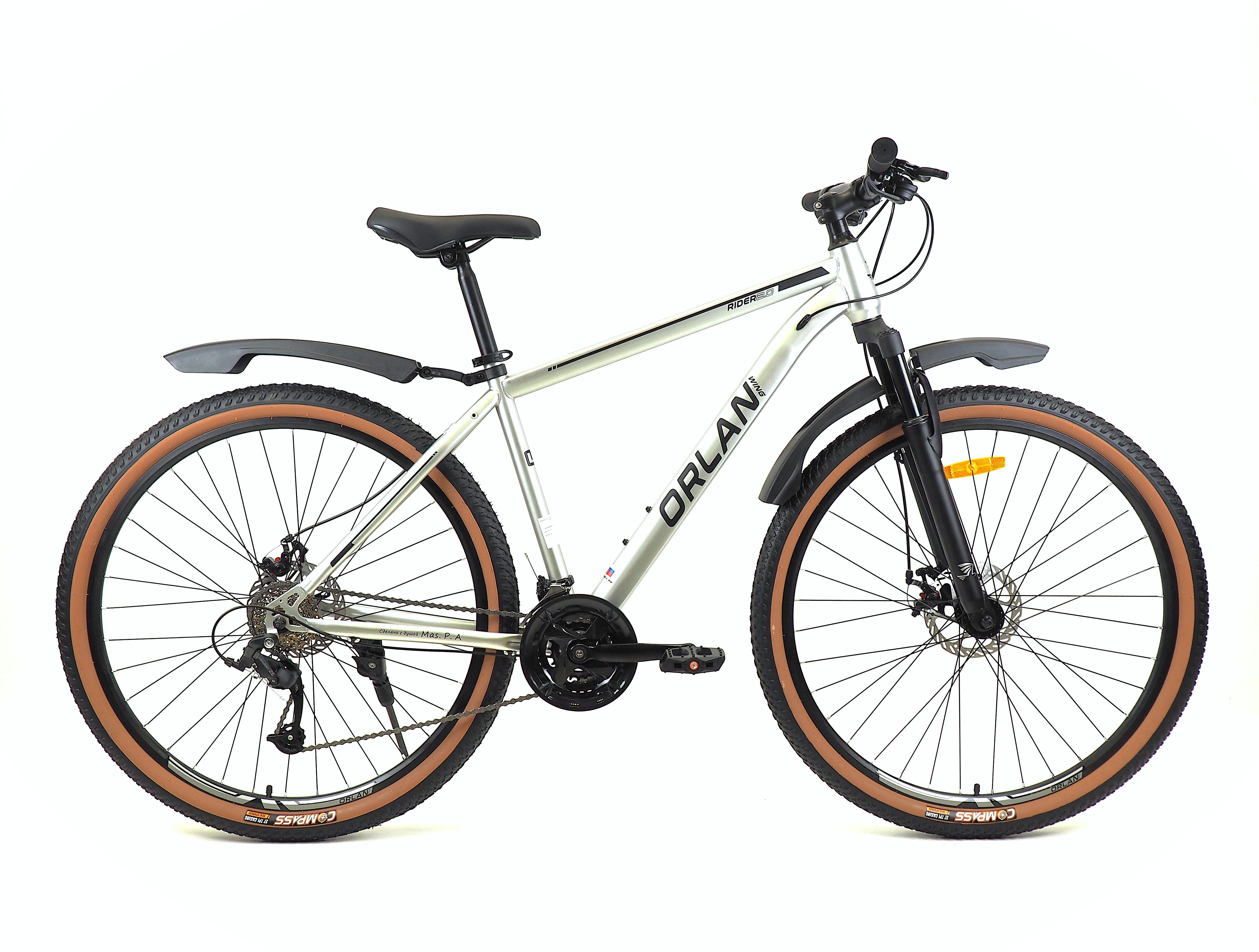 Велосипед ORLAN WING 29" RIDER 2.0 серый, сталь, размер 19