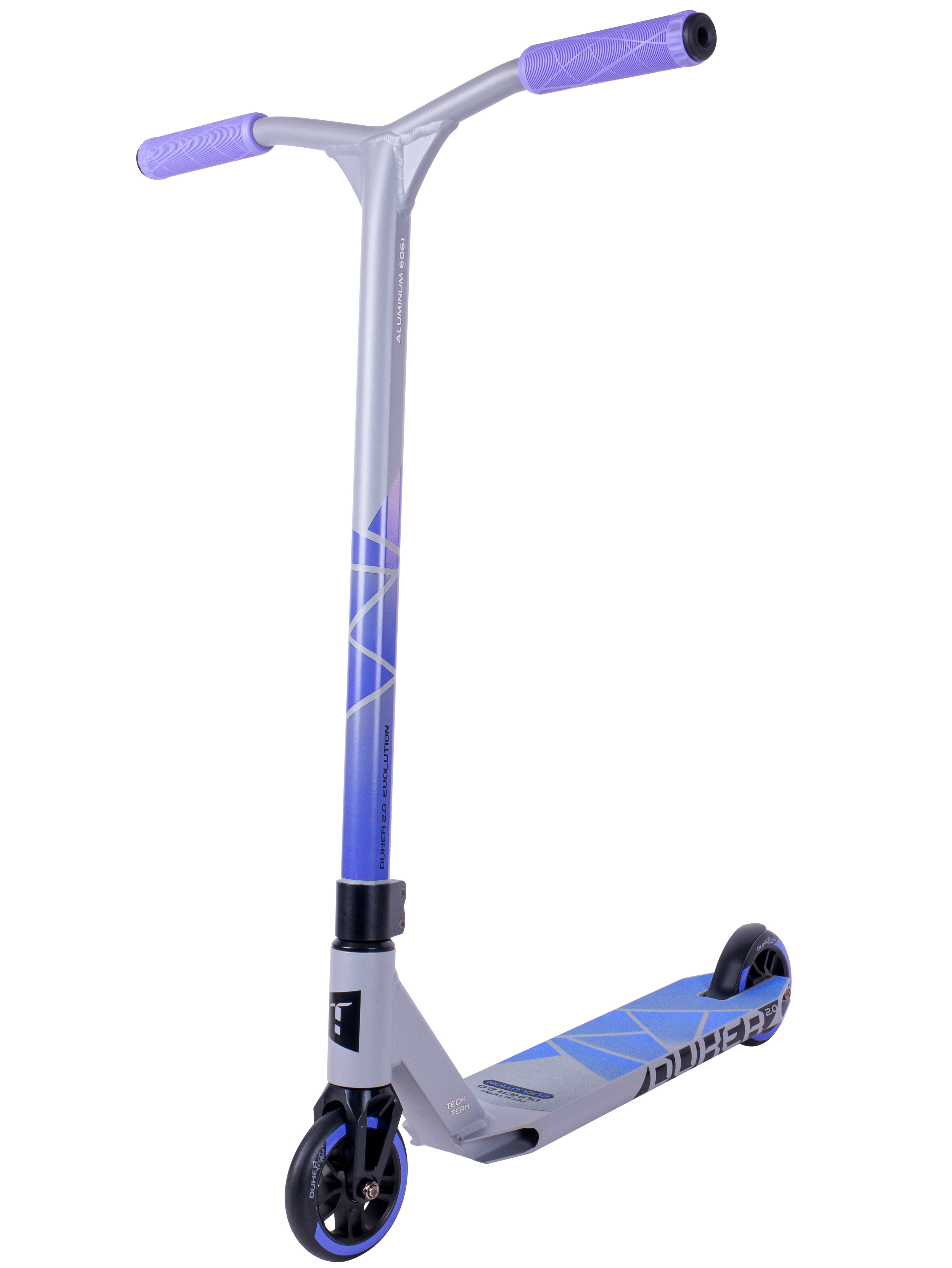 Самокат трюковой Duker 2.0  grey/purple 1/4