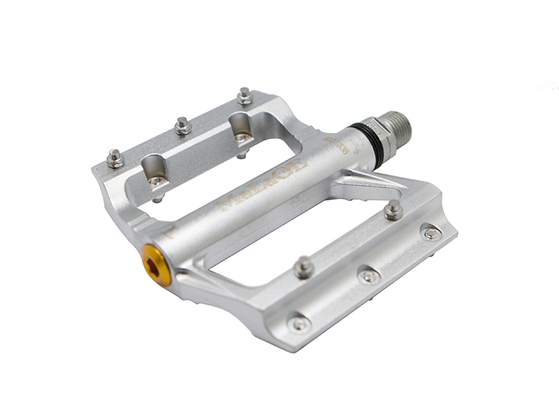 Педали mlg-CK38 алюминиевые, 90х105х7мм, ось CrMo, 1 шариковый подшипник  1 подшипник скольжения, ве