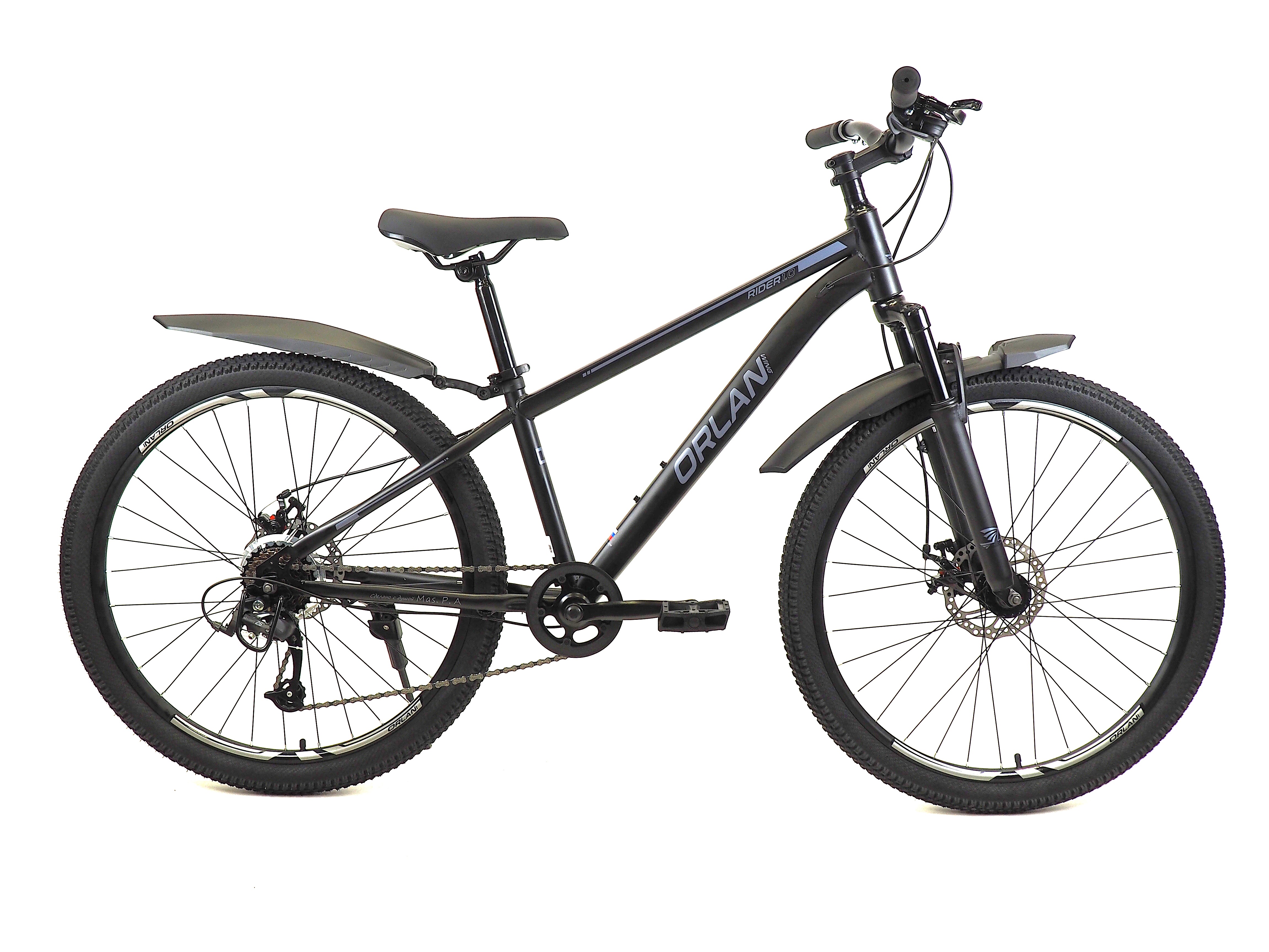 Велосипед ORLAN WING 26" RIDER 1.0 черный, сталь, размер 14