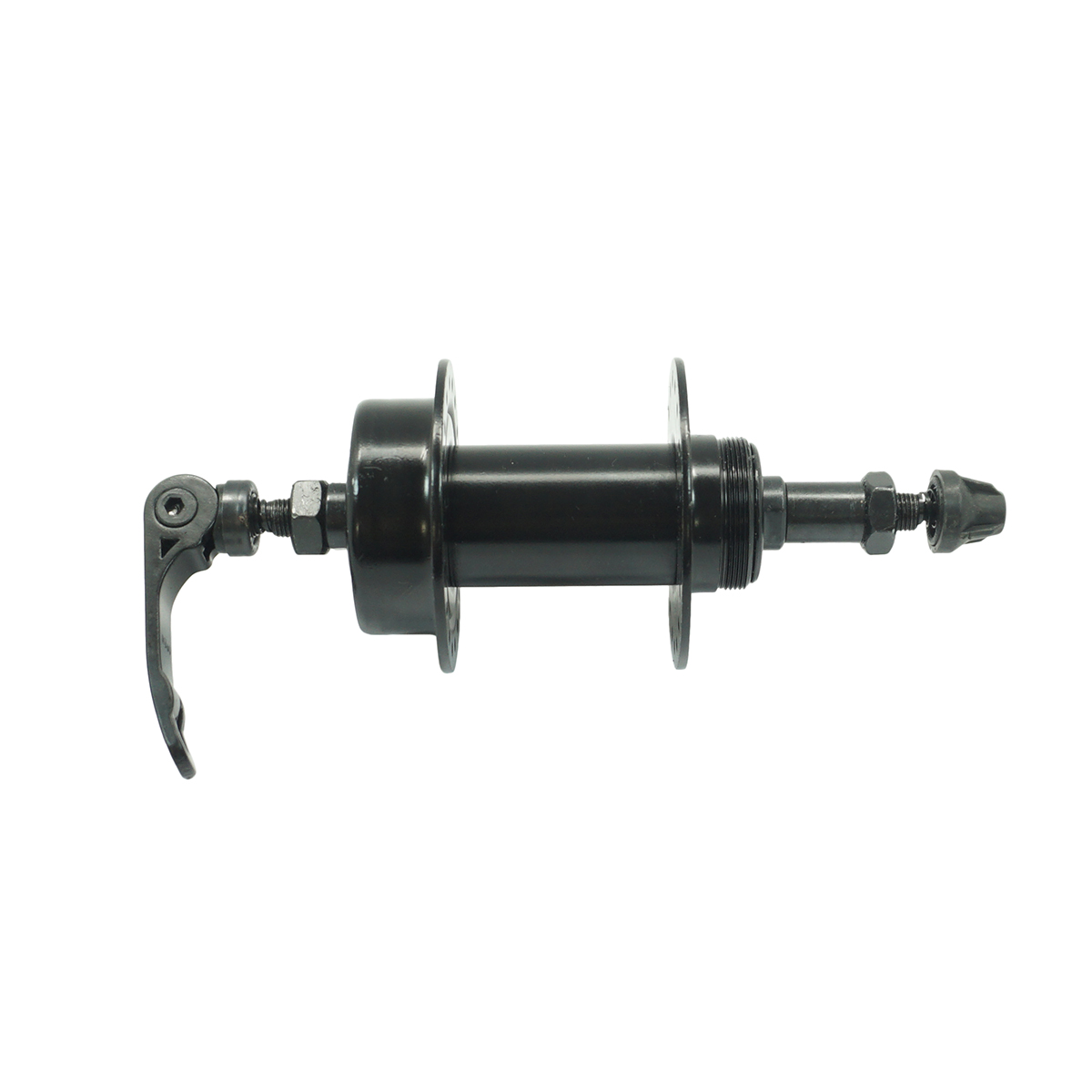 Втулка зад. 3/8x14Gx36Hx135x145 под трещ. 8ск. под диск чрная стальная с эксцентриком