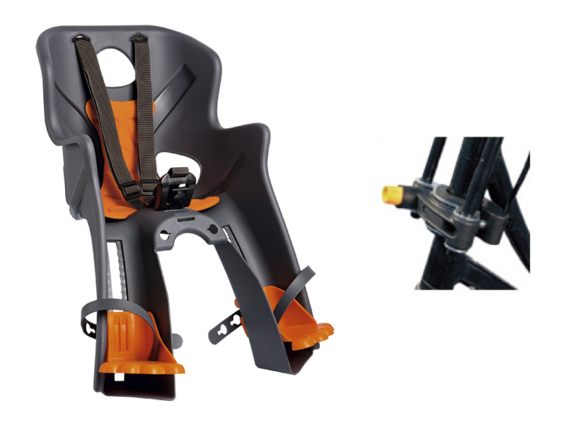 BELLELLI Сидение переднее Rabbit HandleFix, тмно-серое, до 15кг