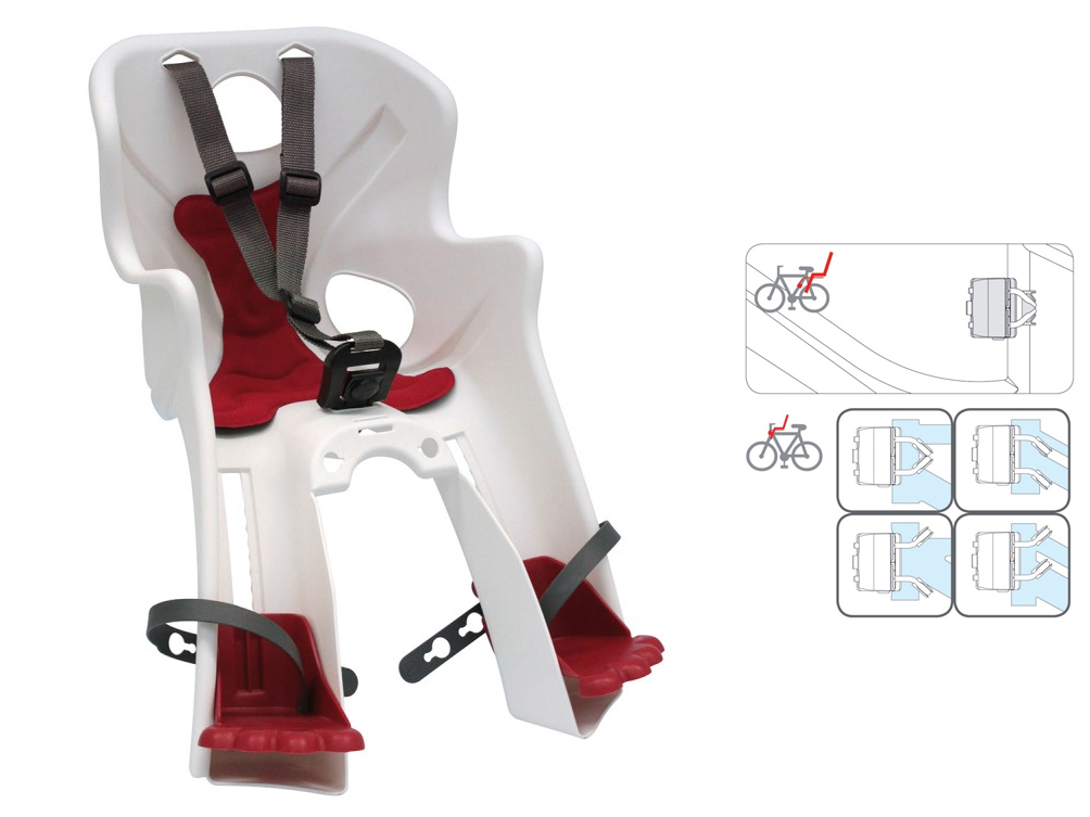 BELLELLI Сидение переднее Rabbit B-Fix, белое, до 15кг