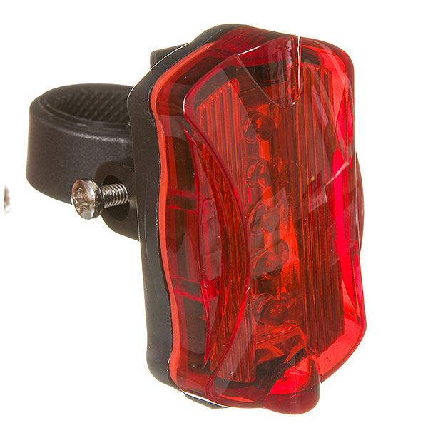 Фонарь STG задний TL5388, 5 красных диодов с линзами  (2ААА в компл. не вход.)