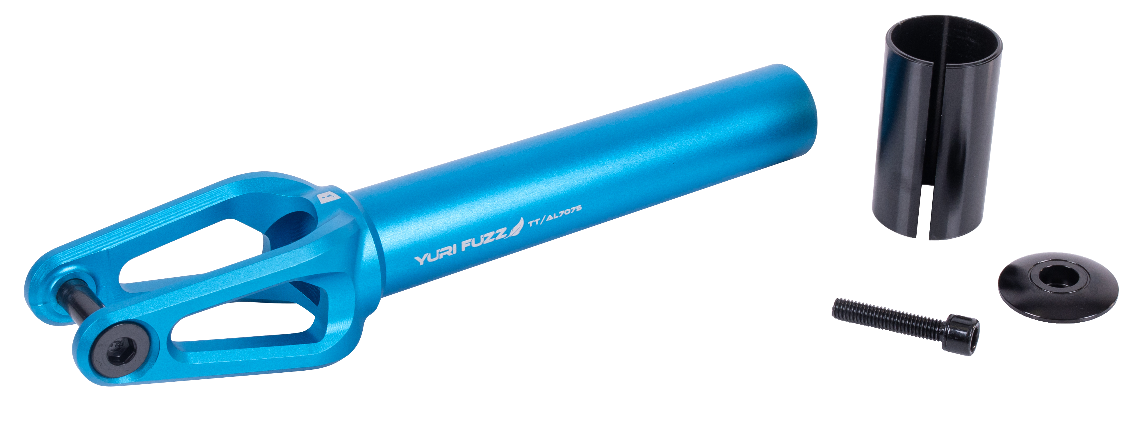 Вилка для X-Treme самоката, Yuri Fuzz, AL 7075 (SCS/HIC 24x110мм колеса) Blue