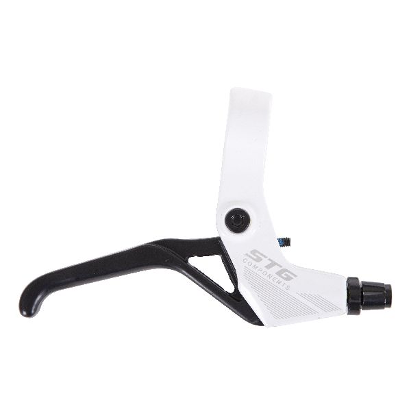 Ручки тормозные STG VL320D прав/лев, алюм, белые, под 2,5 пальца.под шифтер