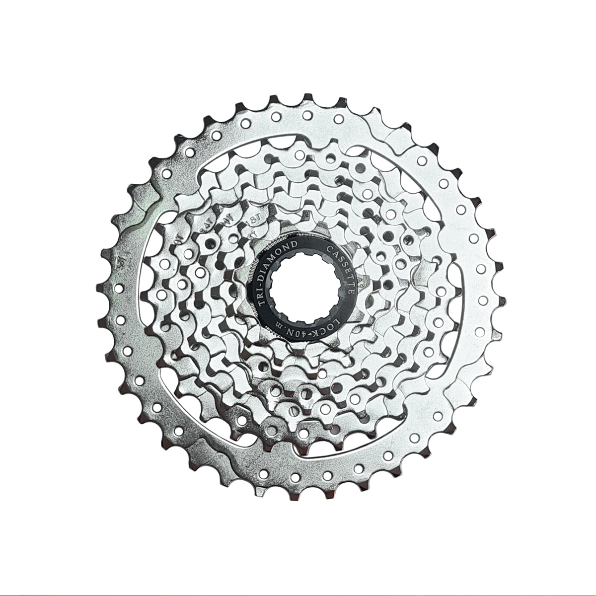 Кассета 8 скоростей 11-36T дискретная, хром, в белой коробке