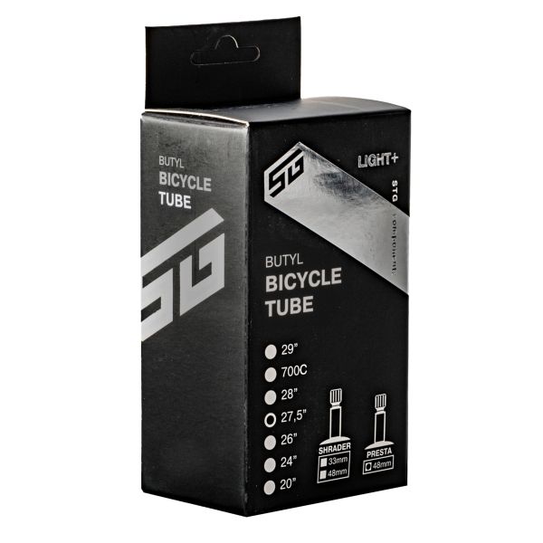 Камера велосипедная STG Light, 27.5Х1.95/2.3, бутил, велониппель 48 мм, (упак. коробка)