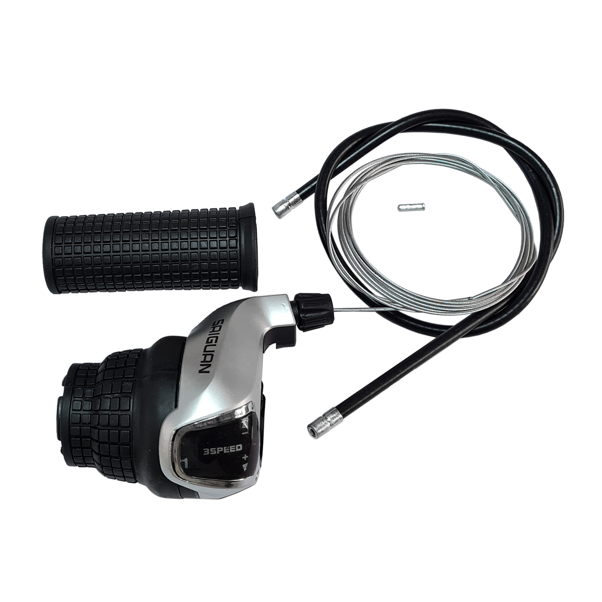 Грипшифт KDSG-43-3SI(INDEX) 3ск, левый, с тросиком, оплткой и грипсой, в торг.уп