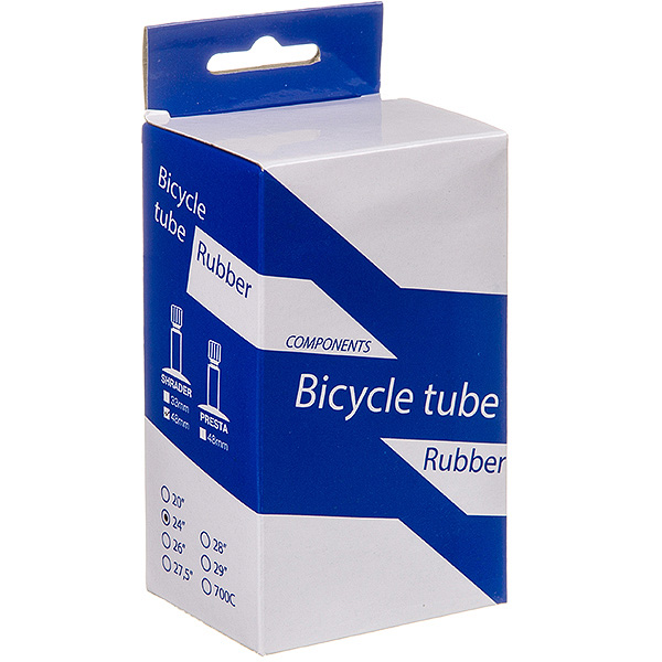 Камера велосипедная BT, резина ,24Х1,75/1,95 ,автониппель 48мм  (упак.коробка)