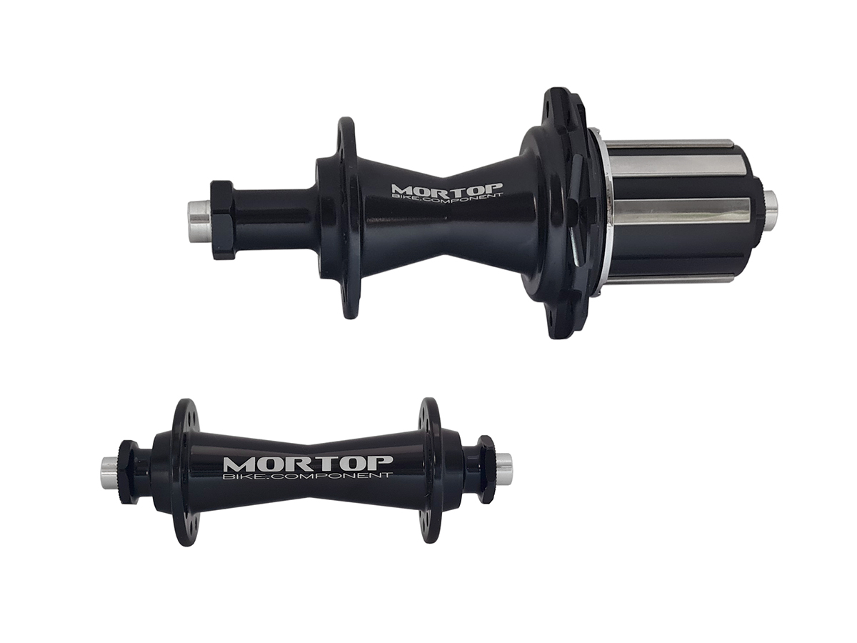 Втулки пер.зад. MORTOP, F9100 20H R9130 24H 10 ск., без эксцентрика, алюминий, чрные, японские промп
