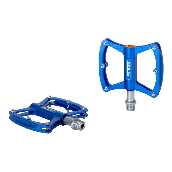 Педали STG BC-PD216 алюм, на пром подшип.Синие