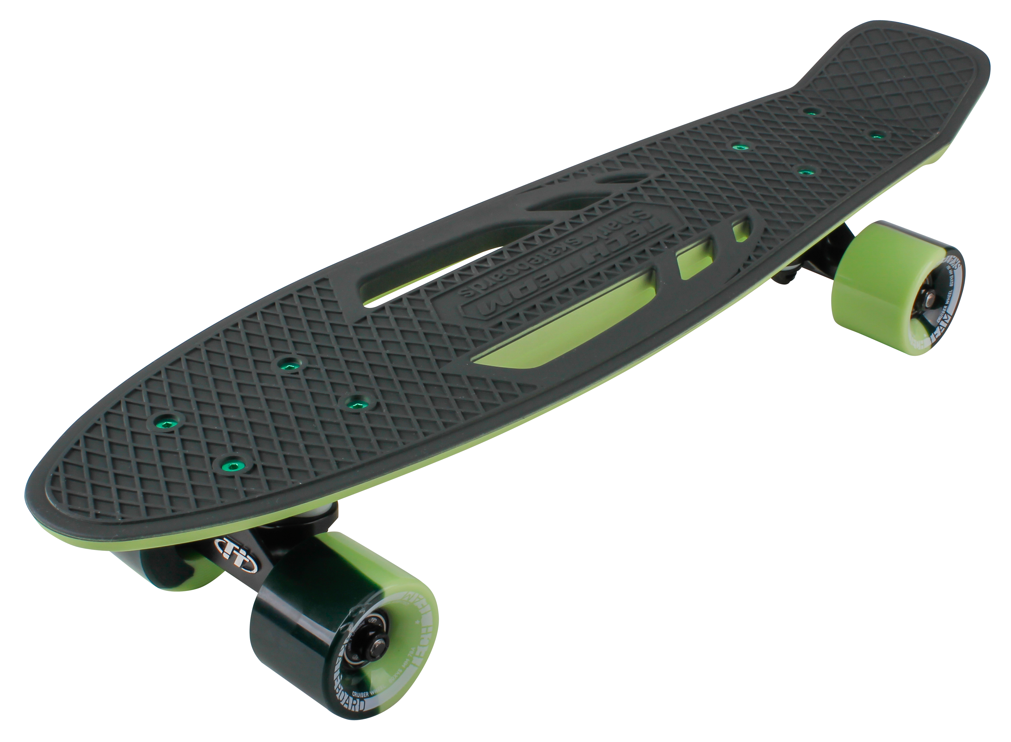 Скейтборд пластиковый Shark 22 dark green 1/4 TSL-405M