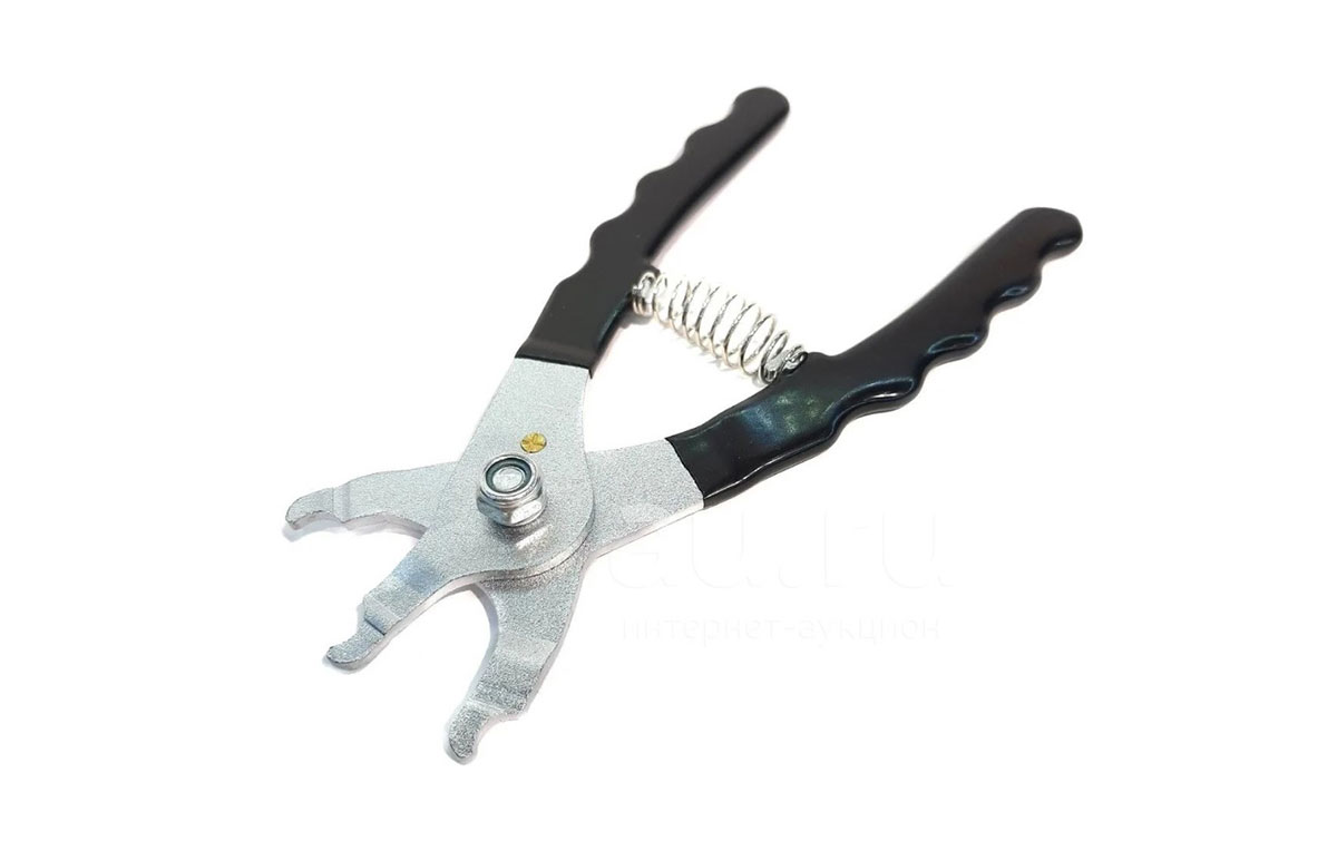 Съемник замка цепи TRIX, универсальный, серебристо-черный