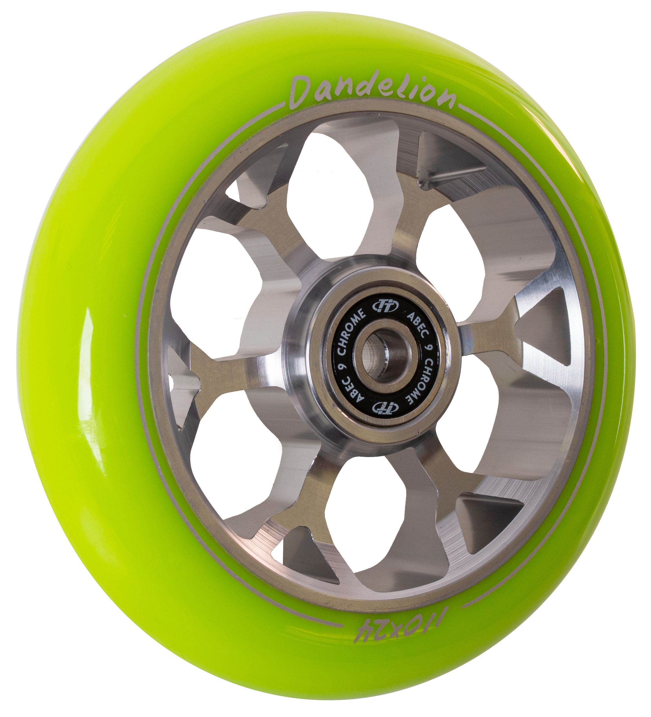 Колесо для самоката X-Treme 11024мм, Dandelion, green