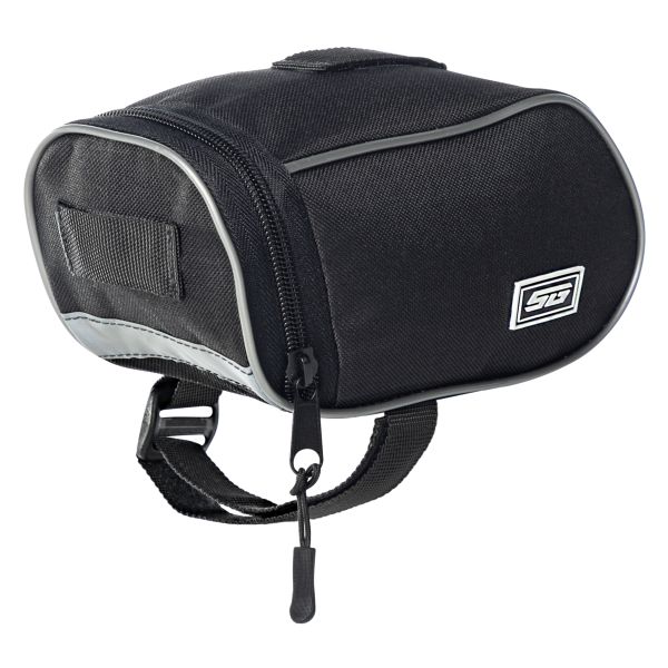 Велосумка под седло STG, модель FB-004, размер 18х9х9 см, черный/серый