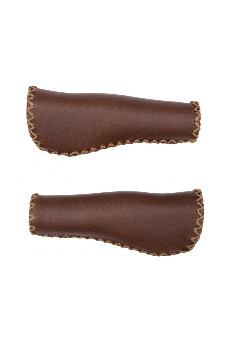 Грипсы KLS HOLLANDGRIP коричневые, анатомические, 132/92мм, закрытый конец