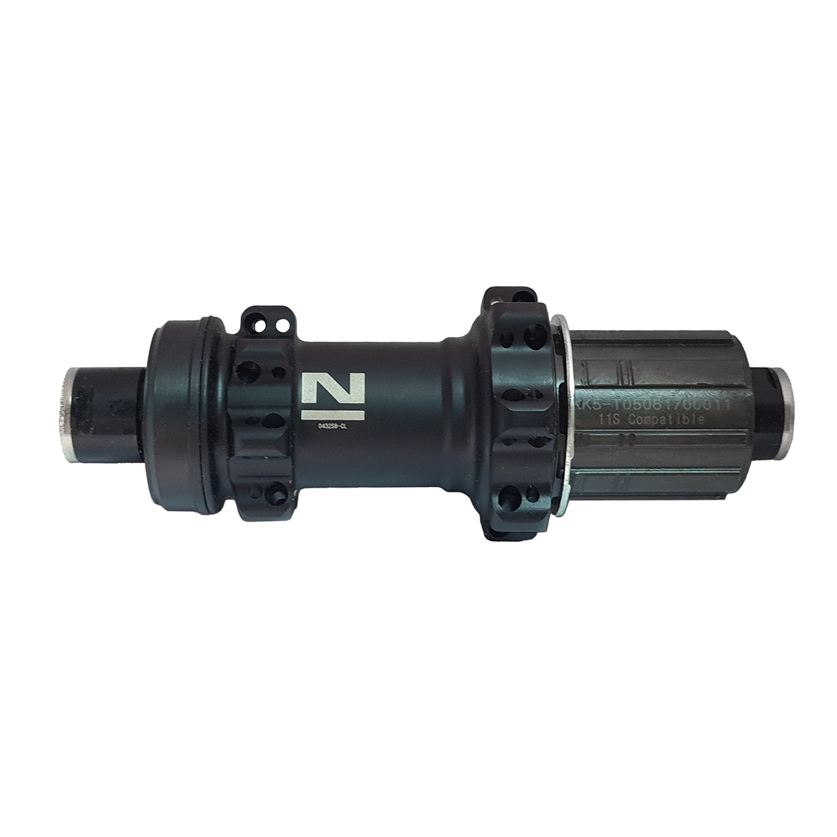 Втулка задняя NOVATEC D432SB-CL-11S, 28H/14G, 12X142мм, без эксцентрика, с проставкой 1,5мм, матовая