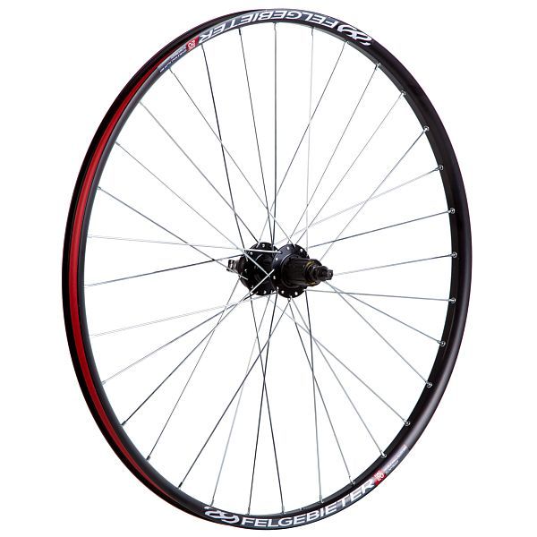 Колесо 29" заднее(без резины), двустенный алюм.обод 32 отв, втулка KT-MD4R алюм.6 болтов под диск.т