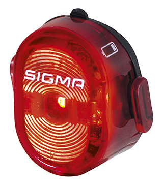 Фонарик задний SIGMA SPORT NUGGET II FLASH заметность с 400 м, 3 режима стандартный, мощный и мигающ