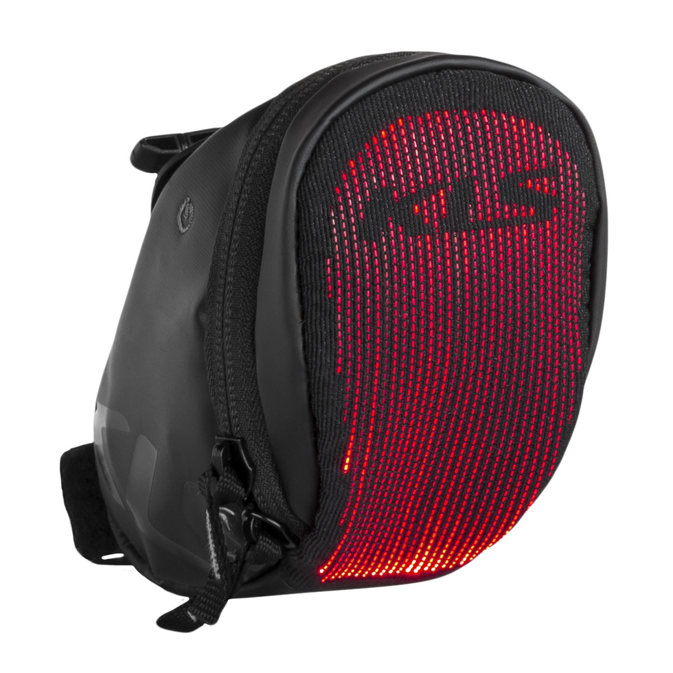 Сумка под седло SLOPPER S lightning, 0,4л, 17x7x8см, влагостойкий материал (нейлон), задняя поверхно