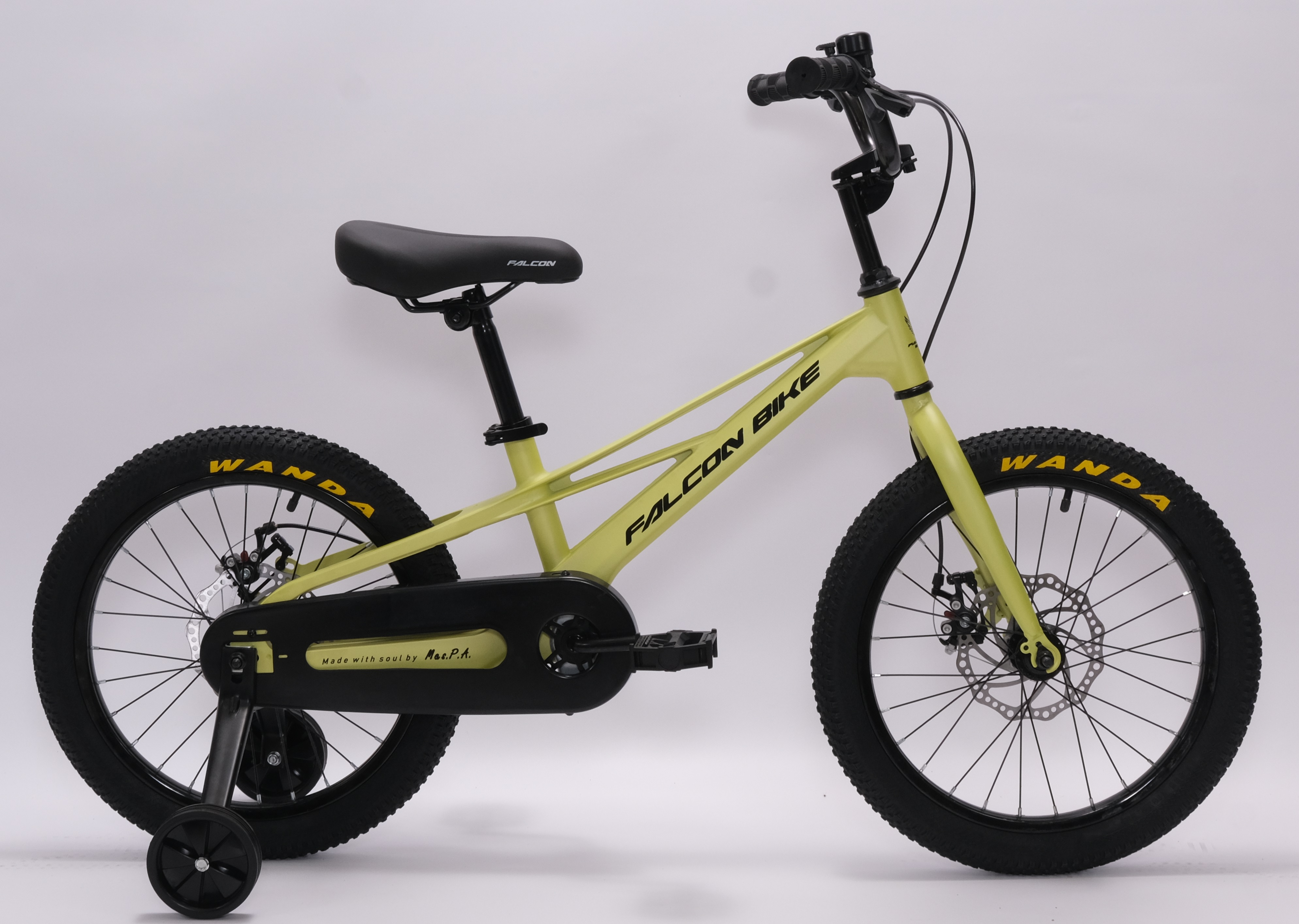 Велосипед FALCON BIKE 18" MILD желтый, магниевый сплав