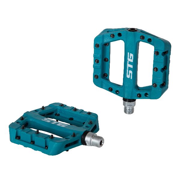 Педали STG BC-PD227 пластик, на пром подшип.Темно-зеленые