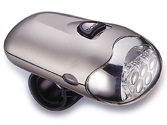 Фара перед. QL-222L-II, 5 диодов, 4 режима, батарейки в компл., в торг. уп.