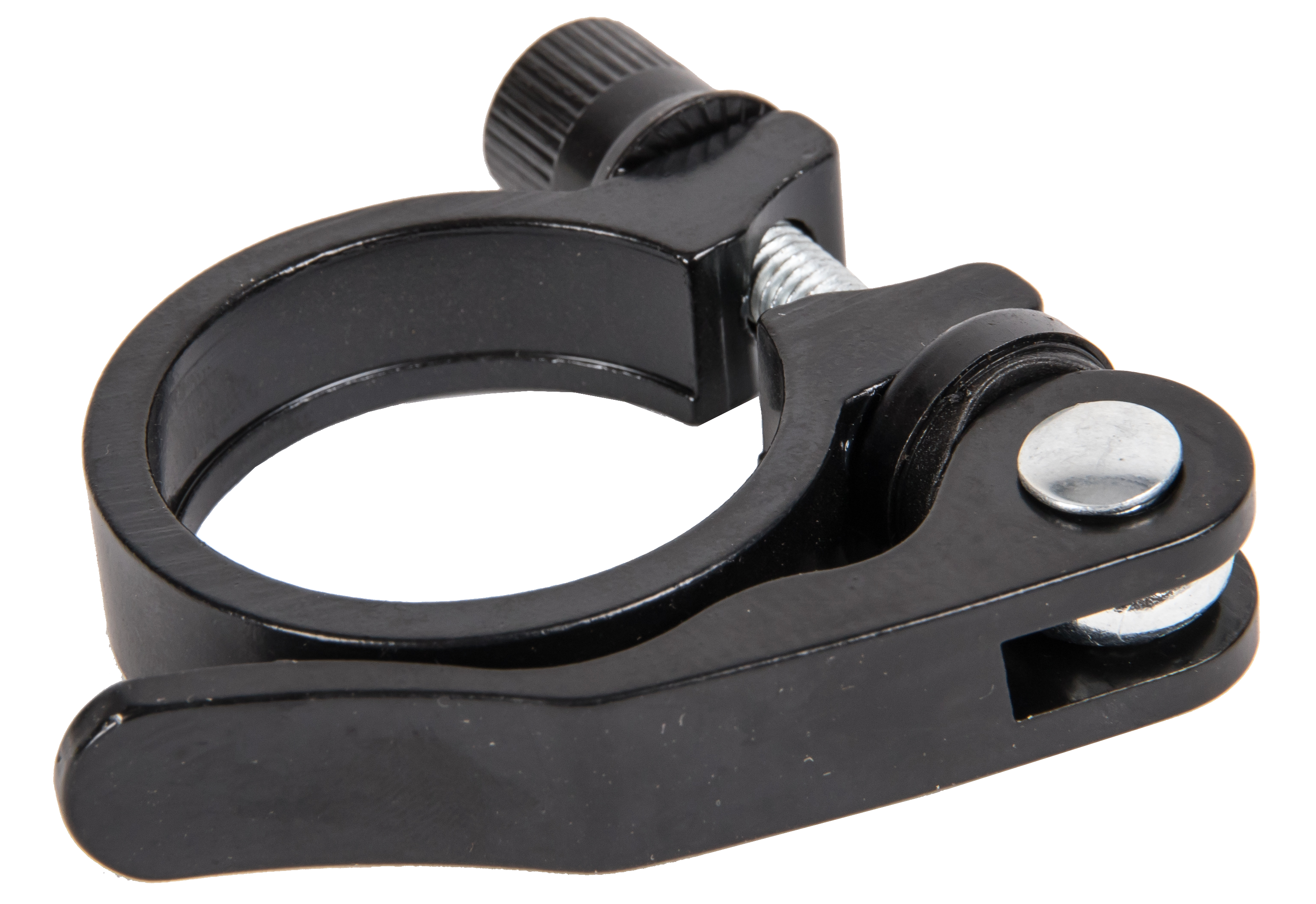 Зажим подседельной трубы , d31,8,  ENRICO алюм. черн. матов. QS-432/31,8