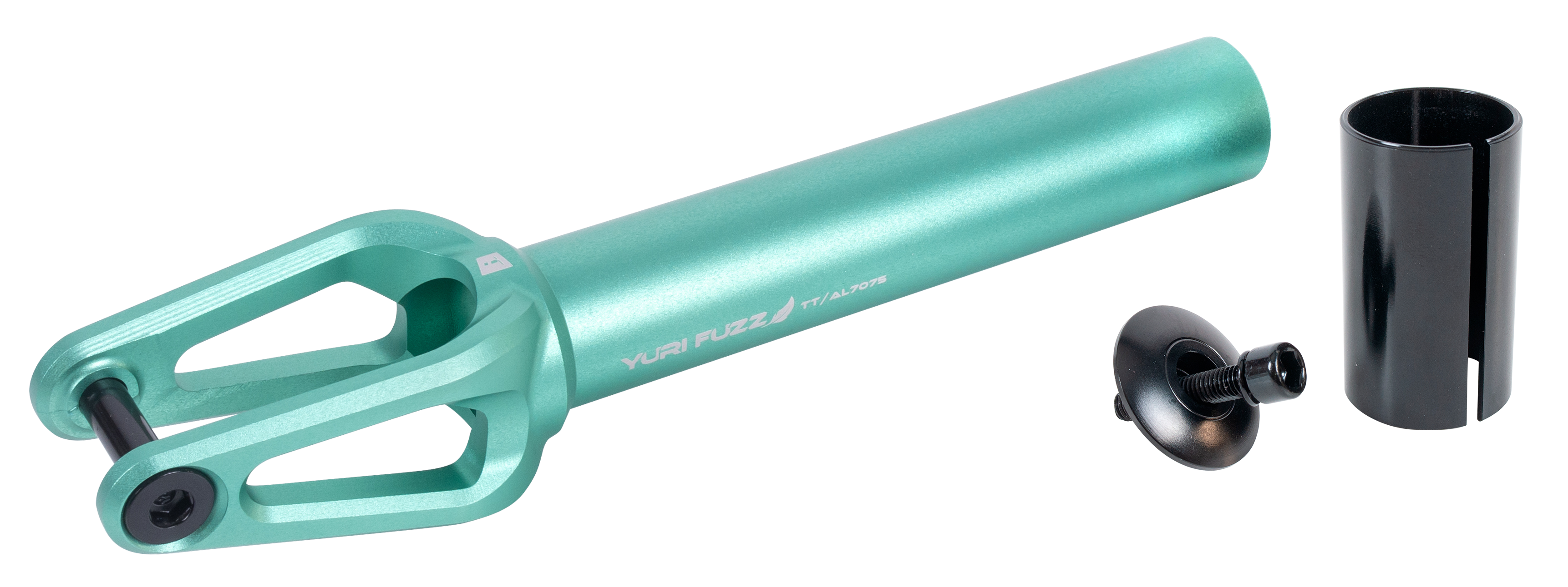 Вилка для X-Treme самоката, Yuri Fuzz, AL 7075 (SCS/HIC 24x110мм колеса) Cyan