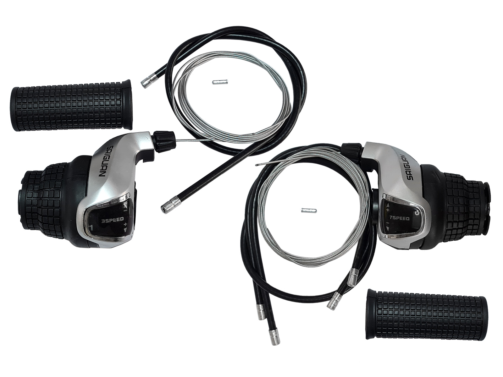 Грипшифты KDSG-43-3SI/7SI(index)I 37скоростей, с тросиками, рубашками и грипсами, в торг.уп