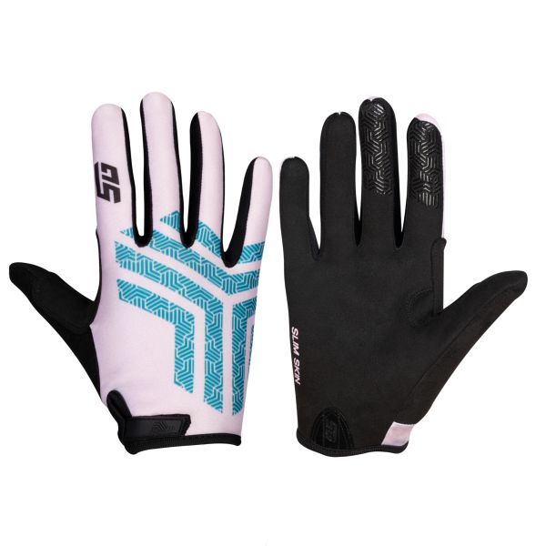 Перчатки полноразмерные STG Slim Skin, размер M, розовый с синим