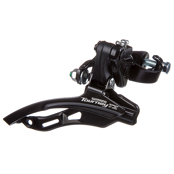 Перек-ль передний Shimano, TZ, FD-TZ500-DS6, FOR 3(звезды)X7/6, нижн. хомут, низ. тяга., 31.8MM BAND