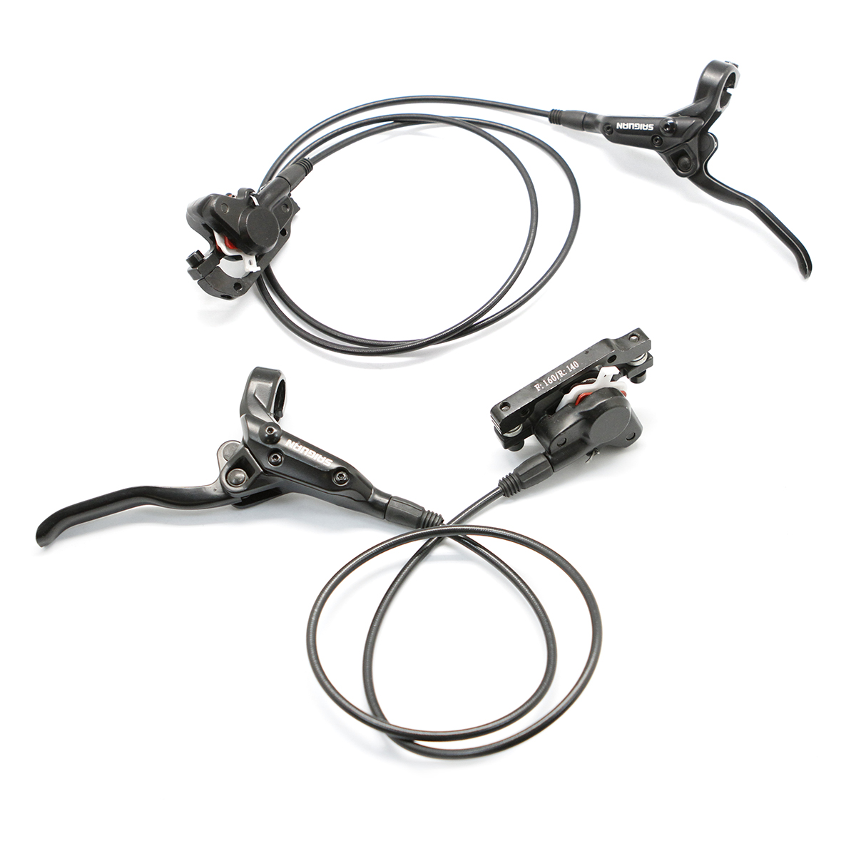 Тормоза дисковые гидравлические с ручками и роторами, пер.зад., стандрат Is, г/л пер.950мм, зад 1650