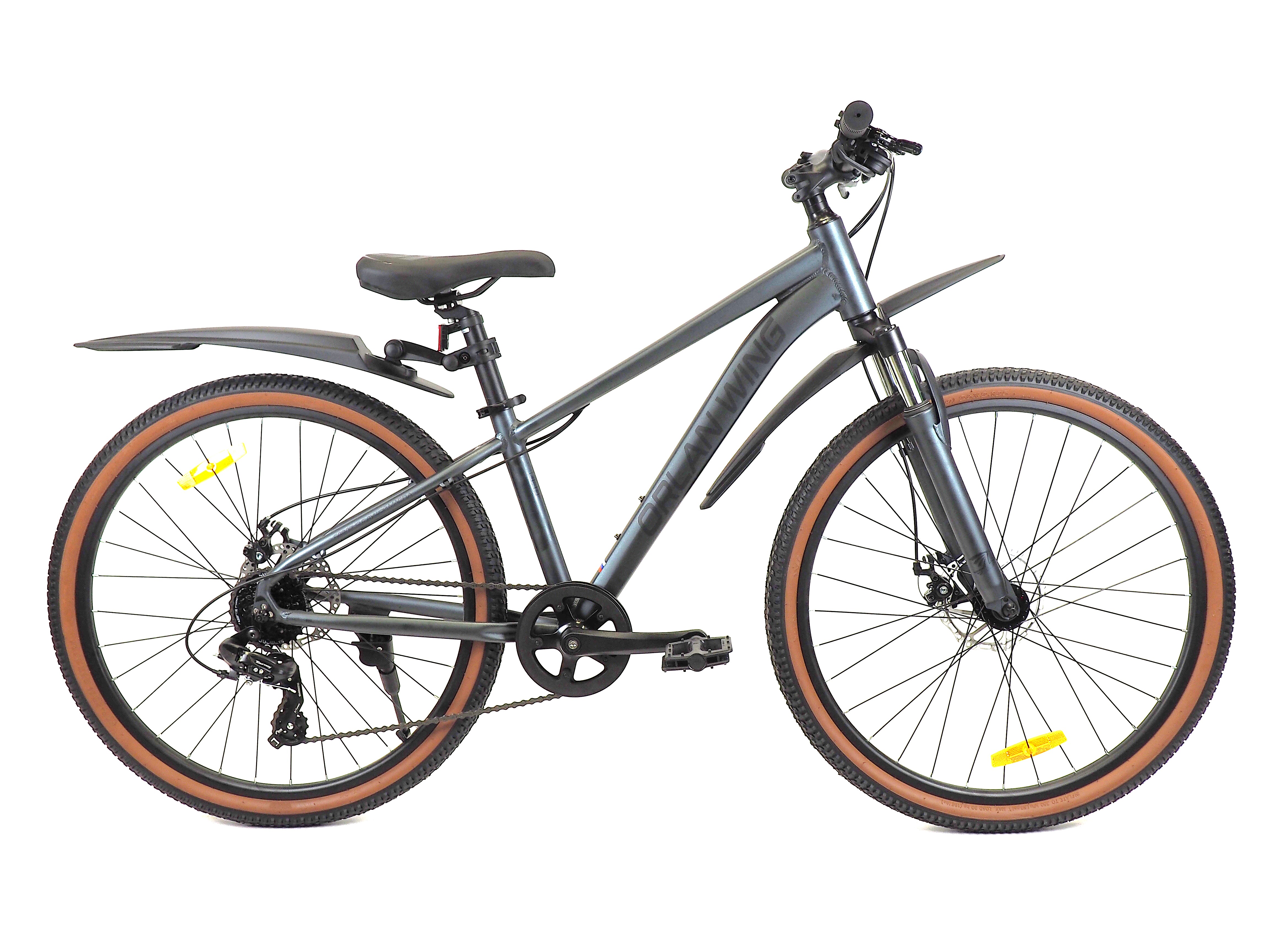 Велосипед ORLAN WING 26" SHIFT 2.0 серый, алюминий, размер 14