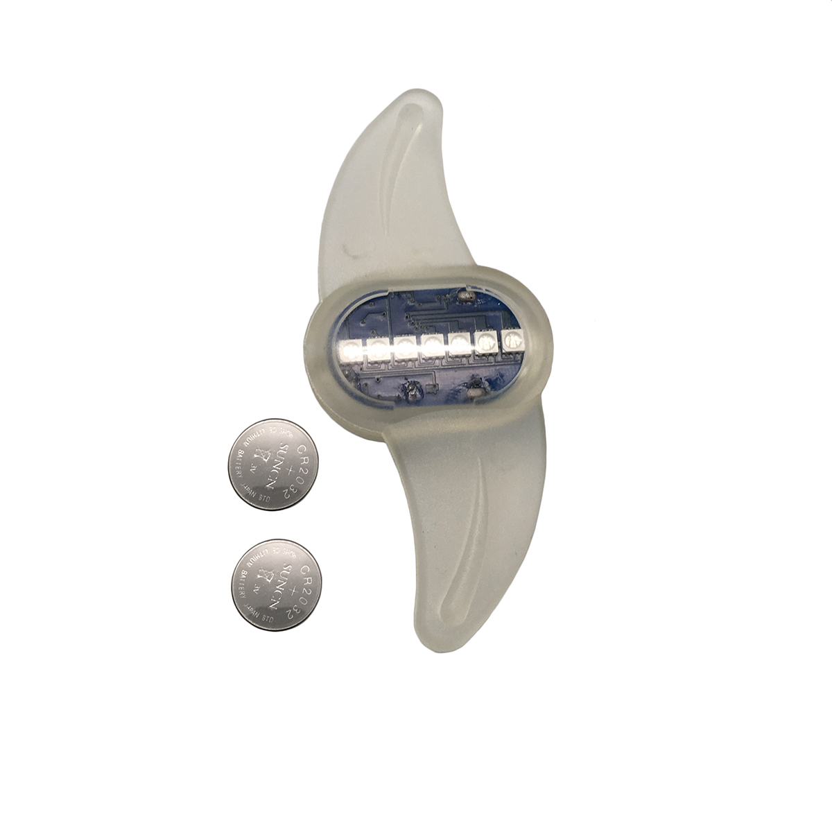 Фонарик на спицы, батарейки 2хCR2032 в компл.