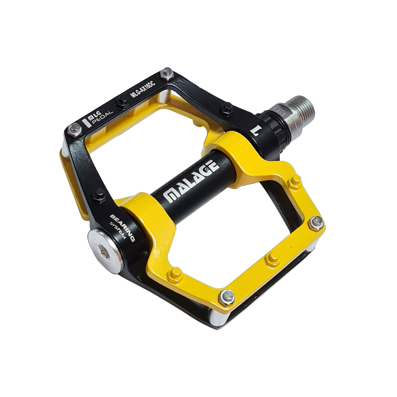 Педали mlg-AX18DC, чрный/жлтый