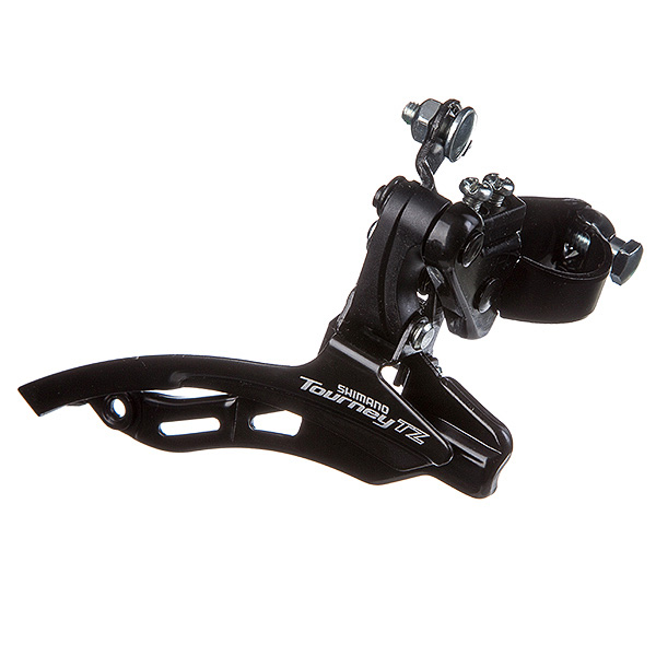 Перек-ль передний Shimano, TZ, FD-TZ500-DS6, FOR 3(звезды)X7/6, нижн. хомут, верх тяга, 28.6MM BAND,