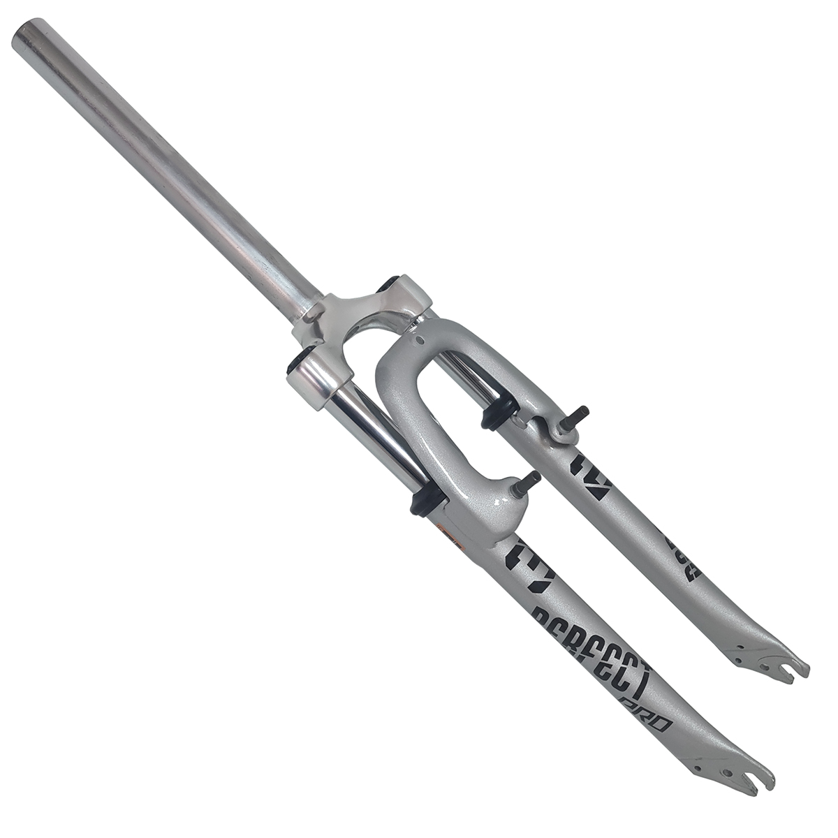 Вилка амортизационная ME-Z327ESV-26--AL шток OD28.6 / ID25.4, длина 260мм, без резьбы, серебристая