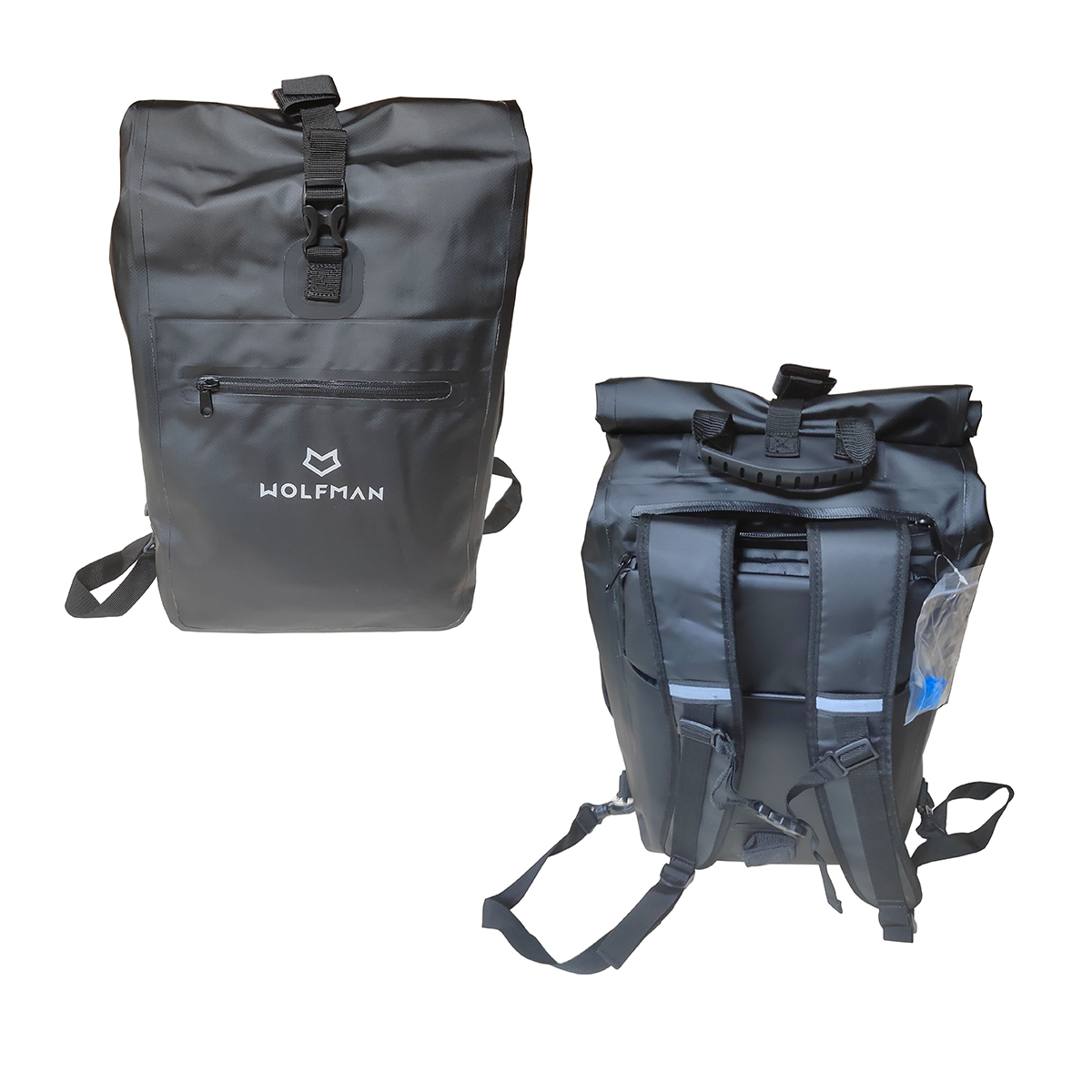 Рюкзак CB-7029-B чрный, 3 в 1 (рюкзак/сумка на плечо/велосипедная сумка на багажник), влагостойкий П