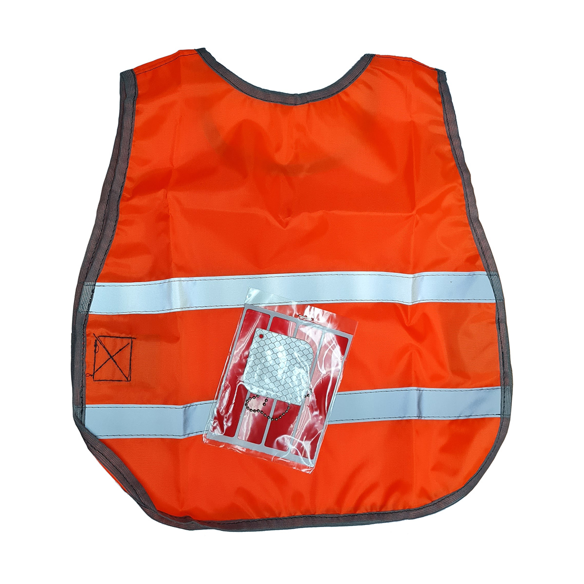 Сигнальный набор юного пешехода (жилет детский 3-6 лет, подвес 50х50мм, наклейка 100х85 мм) COVA